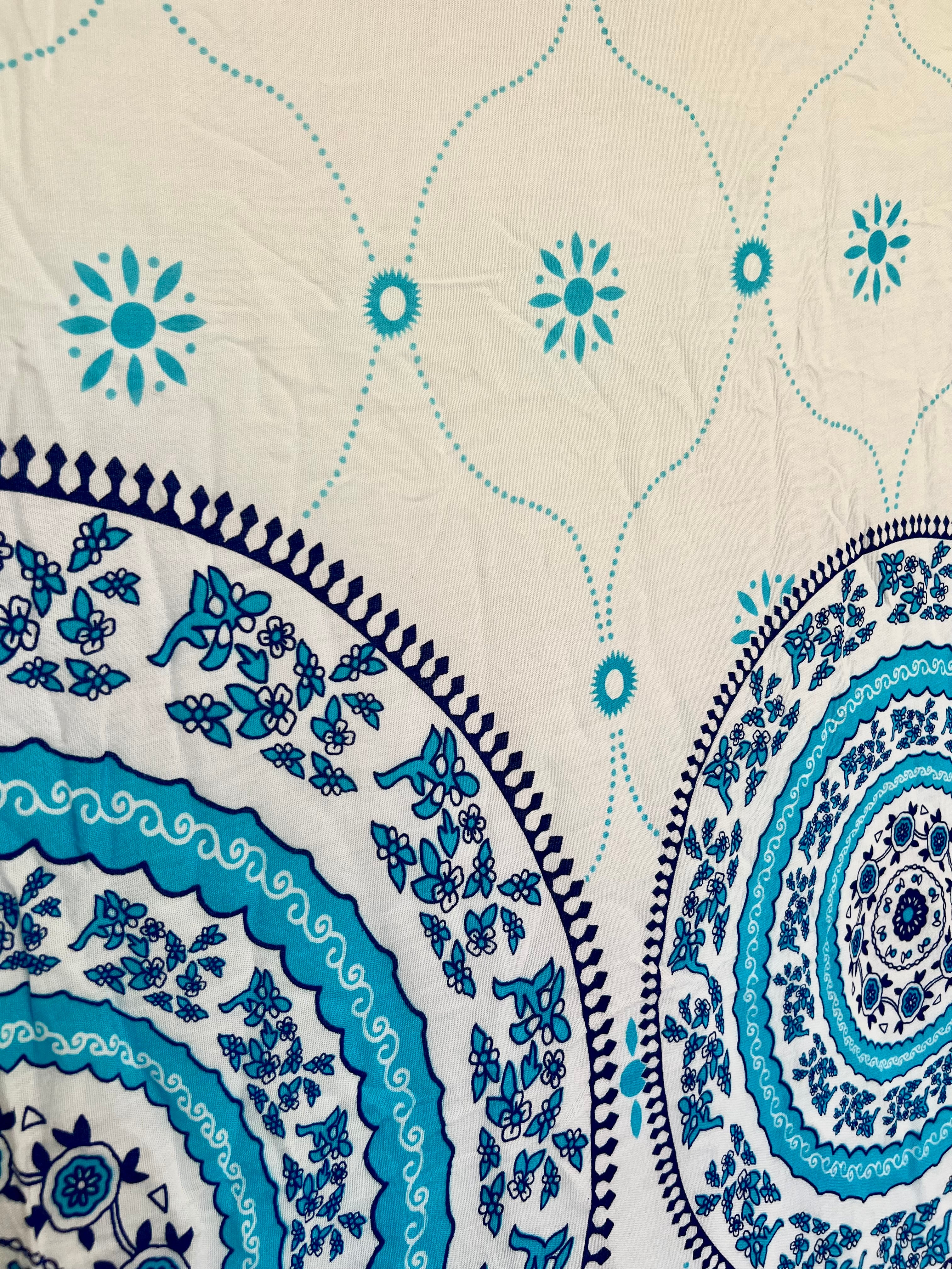 Blue Trio Mandala - Beach Sarong