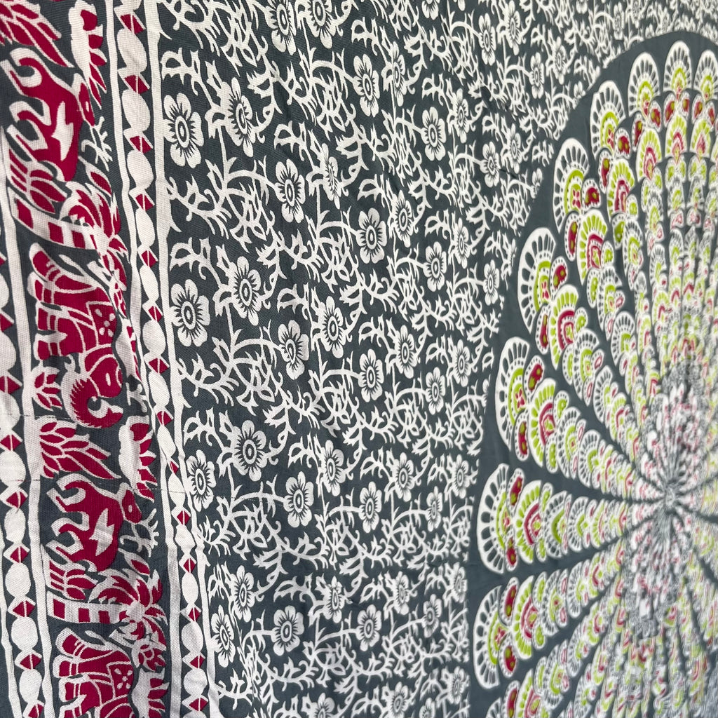 Grey Mandala - Beach Sarong