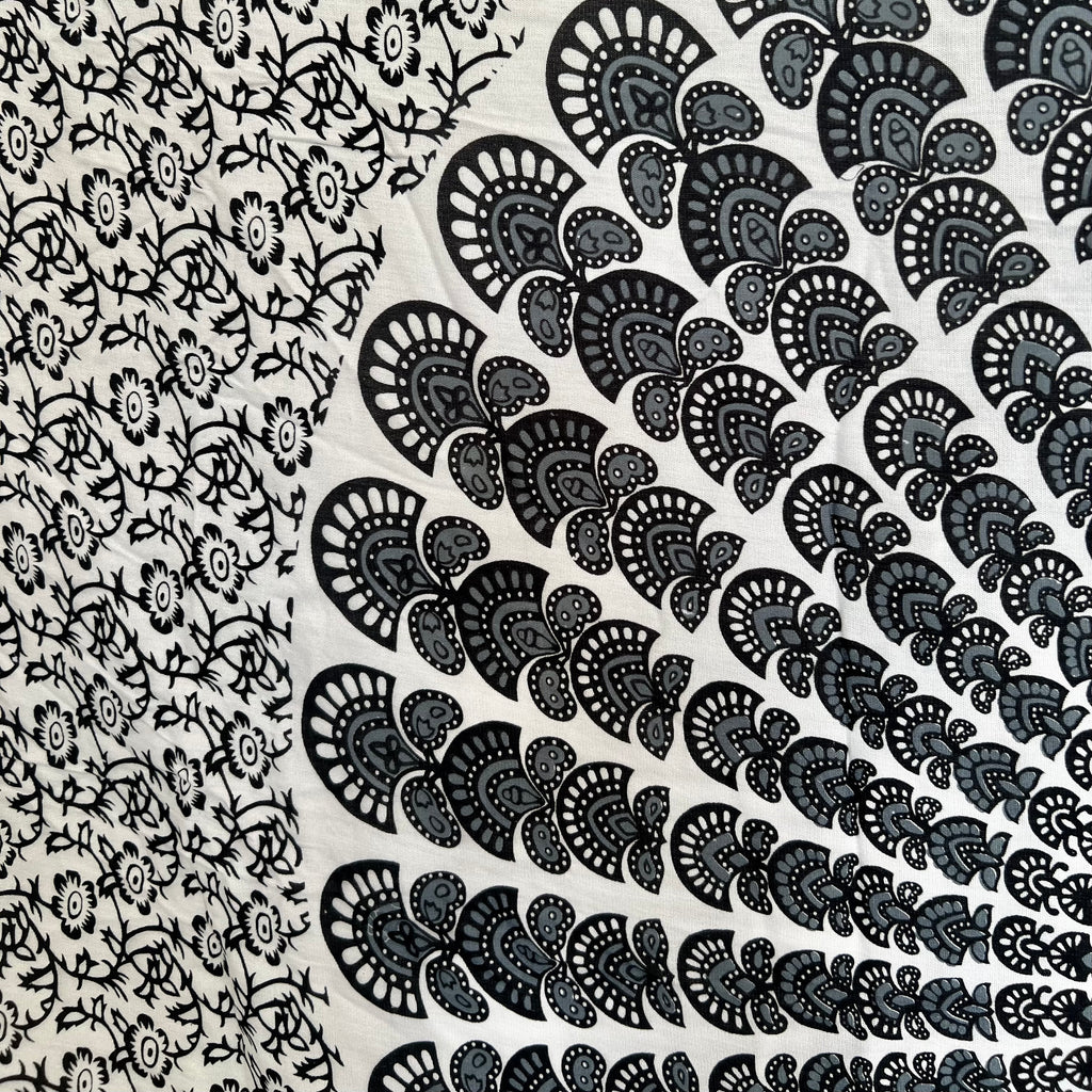 Greyscale Mandala - Beach Sarong