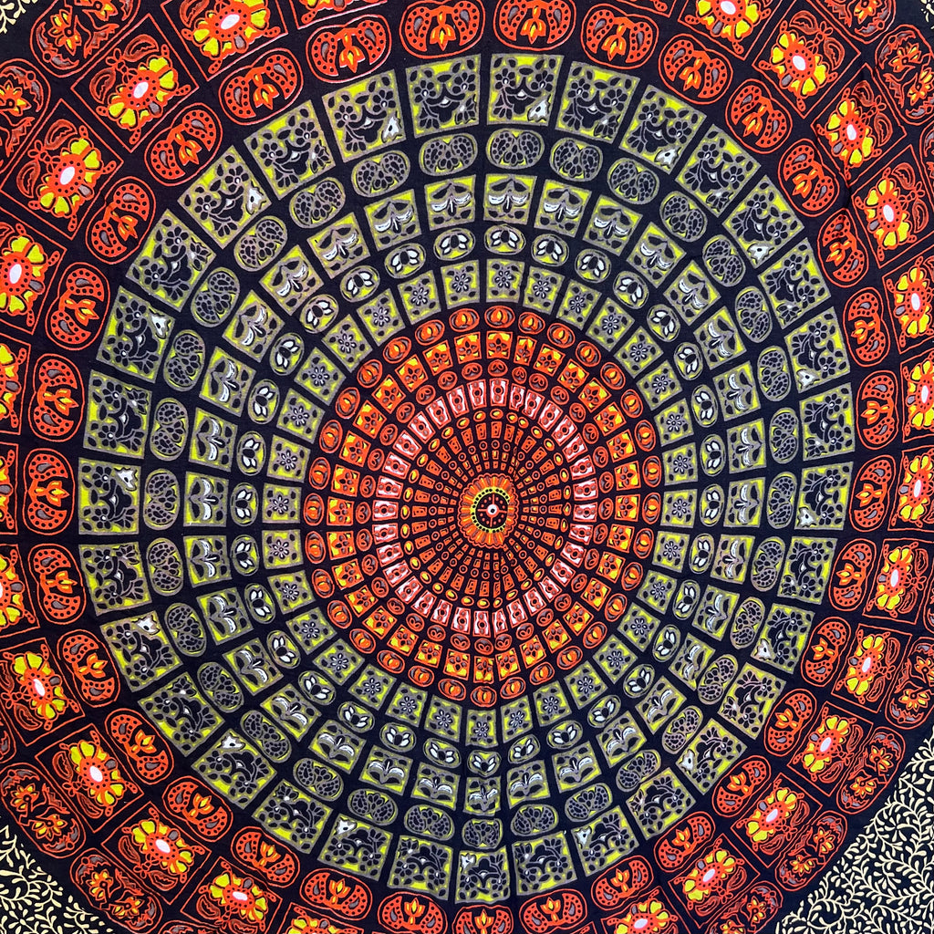 Orange Mandala - Beach Sarong
