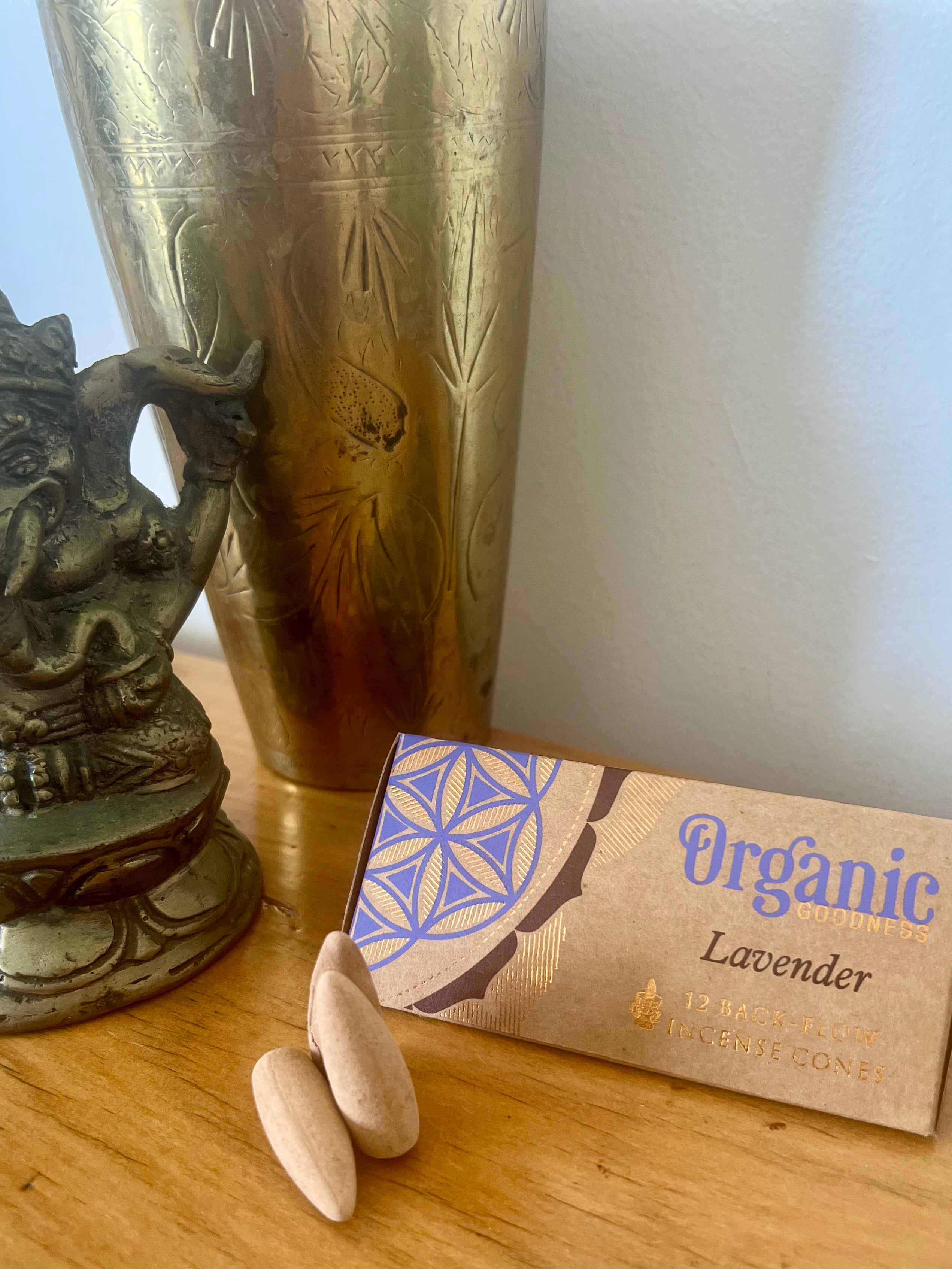 Lavender Backflow Incense Cones – 12 pack