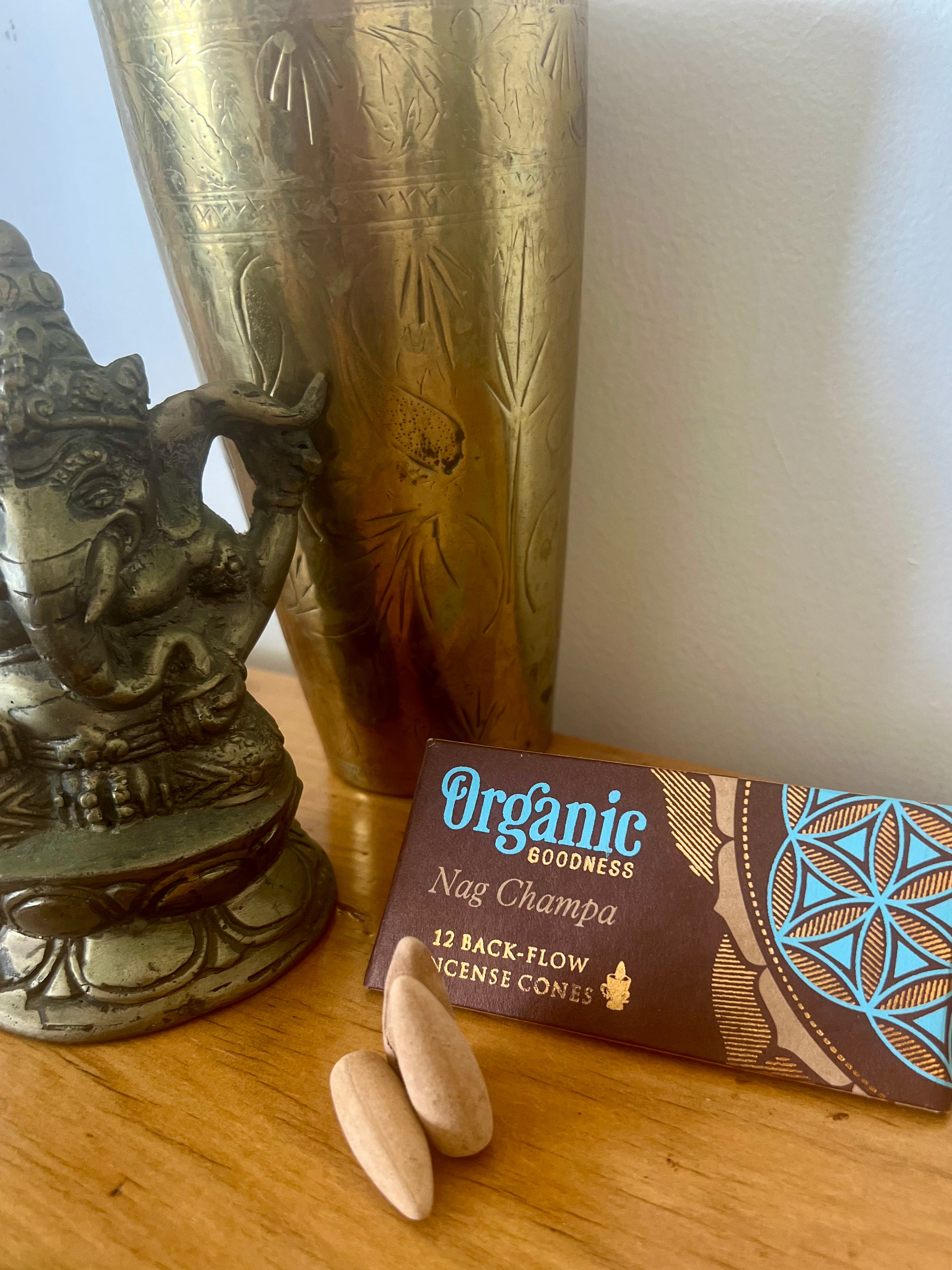 Nag Champa Backflow Incense Cones – 12 pack