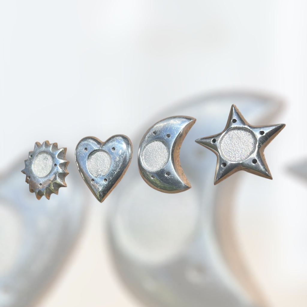 Aluminium Incense & Cone Holder - Assorted Shapes